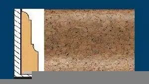 Плинтус пробковый ArtCorkDesing С 103 (Колер 9) 12х65х910 мм