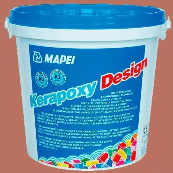 Эпоксидная затирка Mapei Kerapoxy Design №142 Коричневый 3 кг.